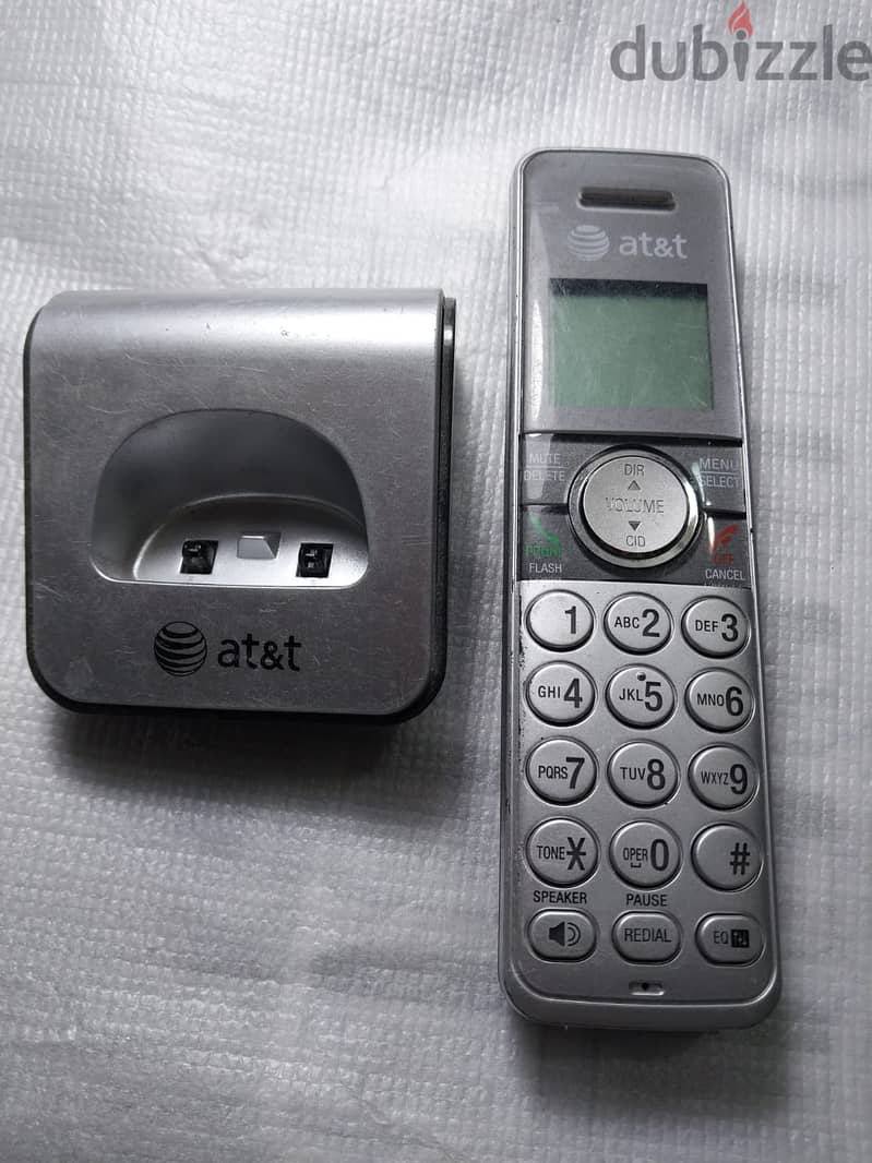 للبيع تليفون لاسلكي AT&T Cordless Phone Set  بسعر= 1000 جم 5