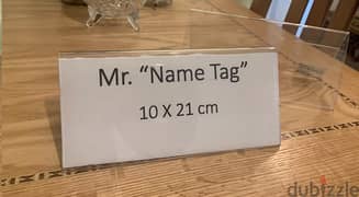 حامل أسماء للمؤتمرات والتدريب Desktop Name Tag 0