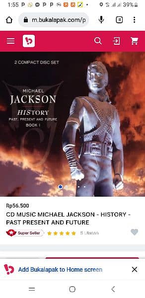 2 CD. maikle Jackson original History