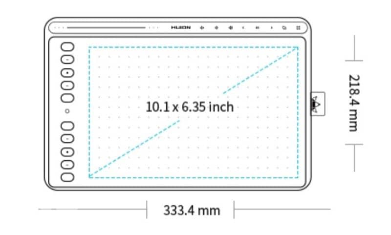 graphic tablet Hs611 2