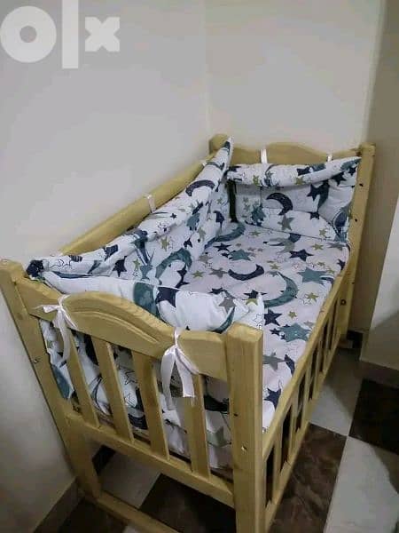 سرير اطفال خشب زان رقم واحد في السوق 7