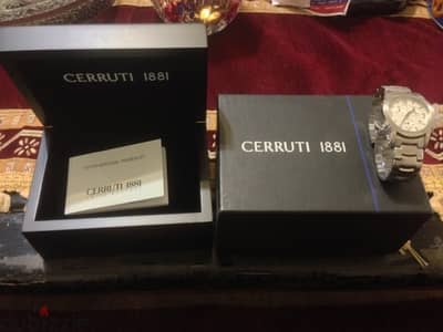 Cerruti 1881 Chronograph Watch like new أرخص سعر ساعة أصلية بعلبتها