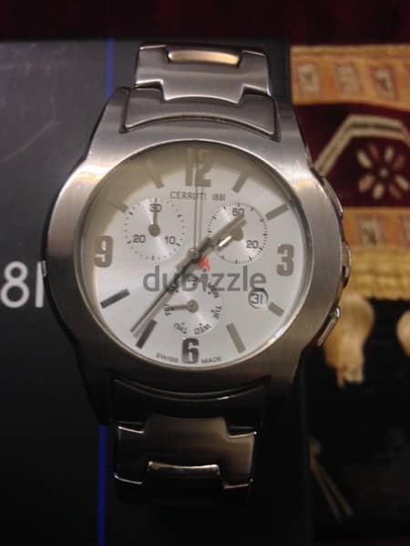 Cerruti 1881 Chronograph Watch like new from Dubai ساعة كالجديدة 2