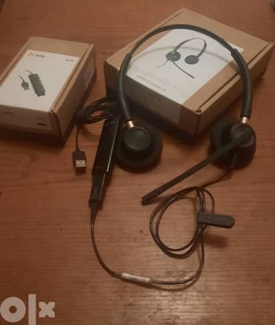 سماعه  usb Plantronics ENCOREPRO520 call center +amp