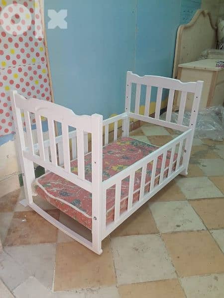 سرير اطفال خشب زان اجود انواع الخشب في السوق وبسعر الجمله 1