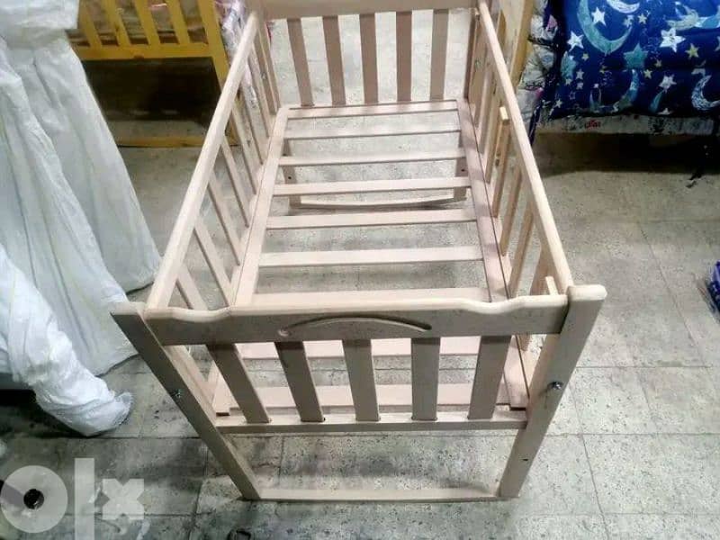 سرير اطفال خشب زان اجود انواع الخشب في السوق وبسعر الجمله 2