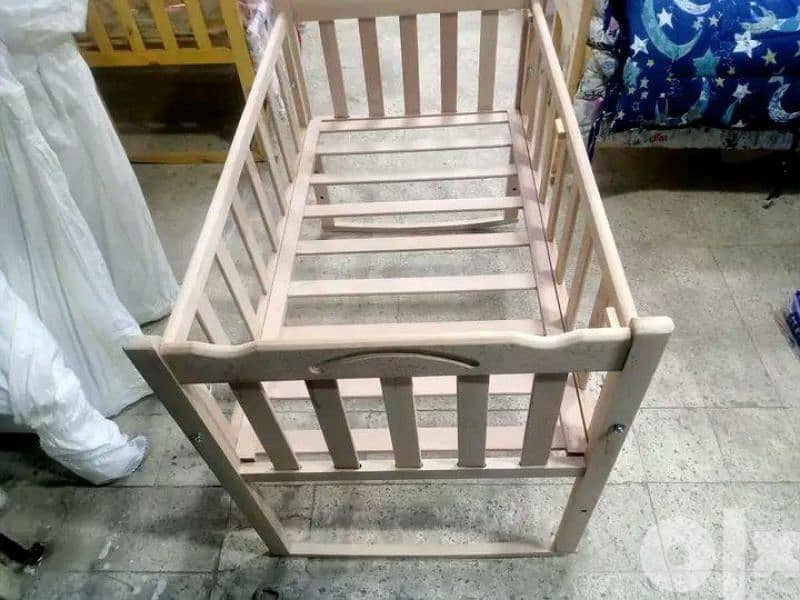 سرير اطفال خشب زان اعلي خامه نمره واحد  في السوق وبسعر الجمله 1