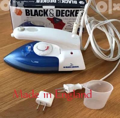 مكواة سفر بلاك اند ديكر England Black & Decker travel iron