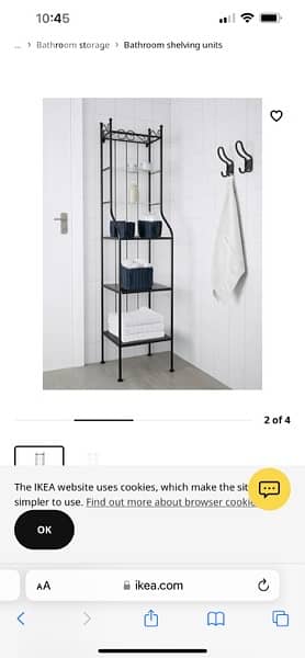 IKEA black shelving unit 3