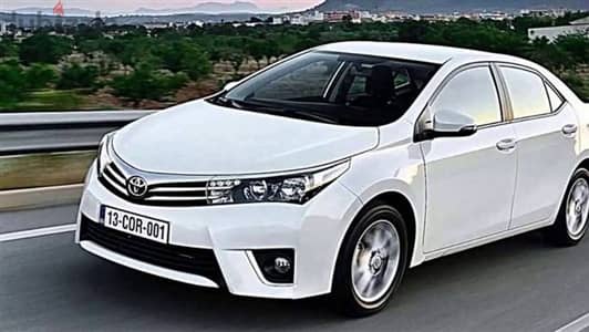 سيارة بالسائق للايجار "تويوتا كورولا خليجى" Toyota Corolla ٢٠١٥