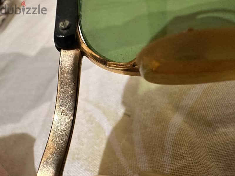 sunglasses clubmaster gold plated small نضارة شمس مطلية دهب سمول 3