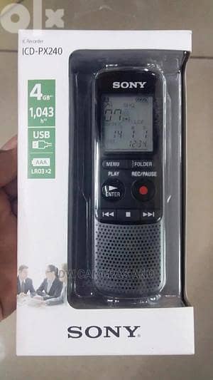 Sony Voice Recorder (4GB, ICD-PX240)مسجل صوت سونى اصلى بسعر رائع 8