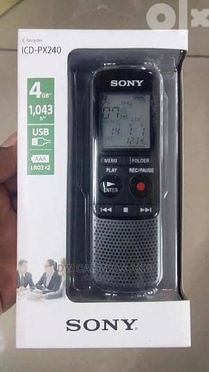 Sony Voice Recorder (4GB, ICD-PX240)مسجل صوت سونى اصلى بسعر رائع 14