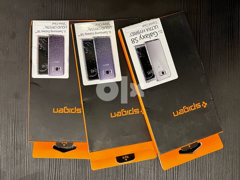 3 Spigen Cases for Galaxy S8 - كفرات سبيجن لسامسونج جلاكسي اس ٨ 2
