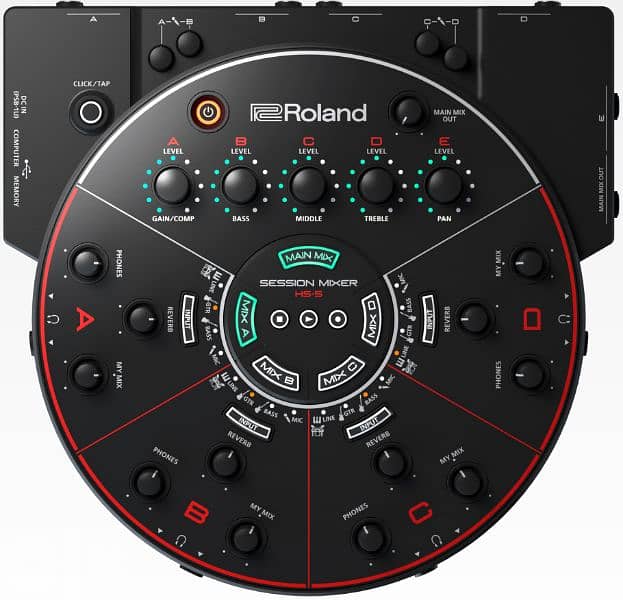 Roland HS-5 jamming session and multi recording interface 1