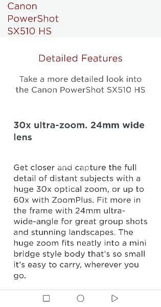 Canon SX510 HS  Camera 5