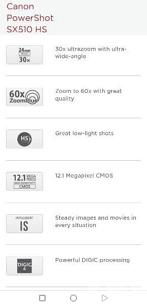 Canon SX510 HS  Camera 8