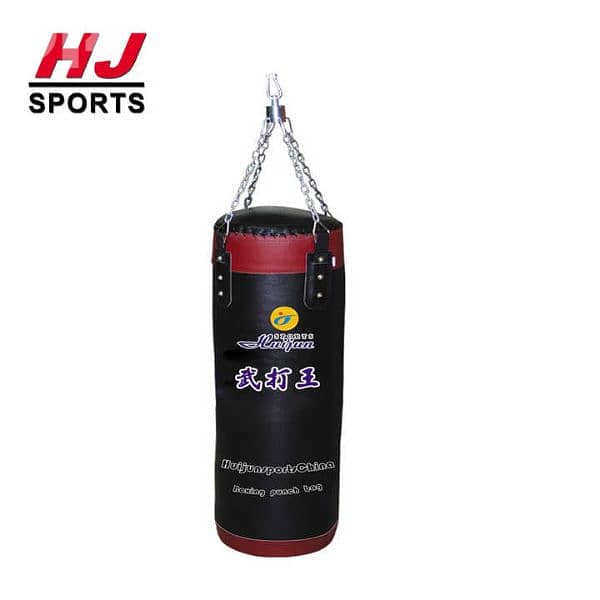 HUIJUN Leather Heavy boxing punching bag + Liveup aports boxing glove 0