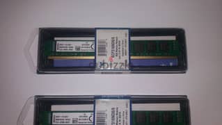 16 جيجا رام جديدة DDR3  كينج ستون 12800 PC3L