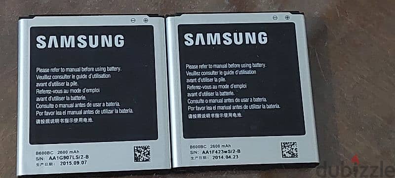 عدد ٢ بطارية  Samsung galaxy s4 0