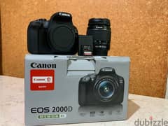 Canon 2000D كسر زيزو + كارت ميموري ٦٤ جيجا بسرعة ١٧٠ ميجابايت 0