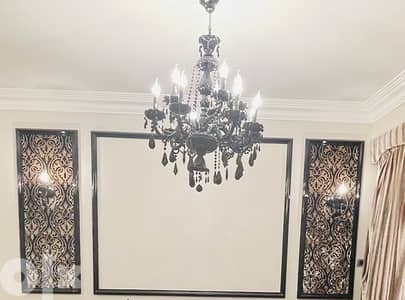 Rare black crystal Chandelier for sale