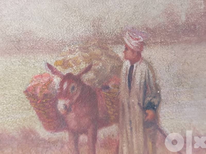 Youssef Kamel 1890 -1971 oil painting on canvas لوحة زيت ل  يوسف كامل 7