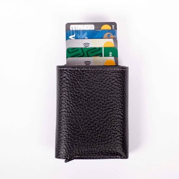 محفظه رجالي جلد طبيعي RFID لحماية بطاقات الفيزا من السرقة 3
