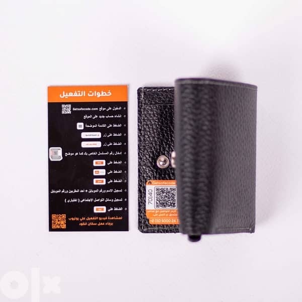 محفظه رجالي جلد طبيعي RFID لحماية بطاقات الفيزا من السرقة 4