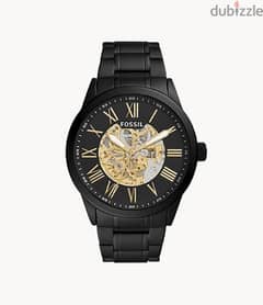 Fossil Flynn Automatic Black Stainless Steel Watch