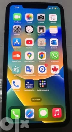 موبايل ايفون XS MAX 256 gigabytes بشريحتين /خطين