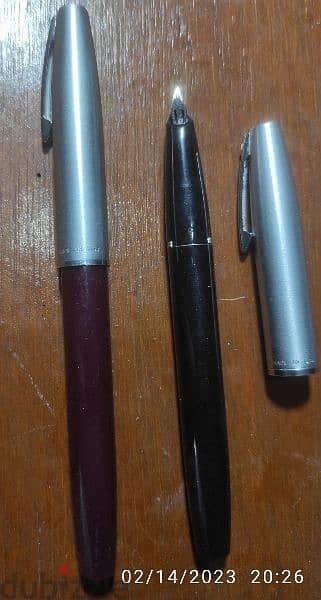 طقم أقلام باركر صناعه امريكيه +قلم ماركهpentel stylo Gold يابنى 3