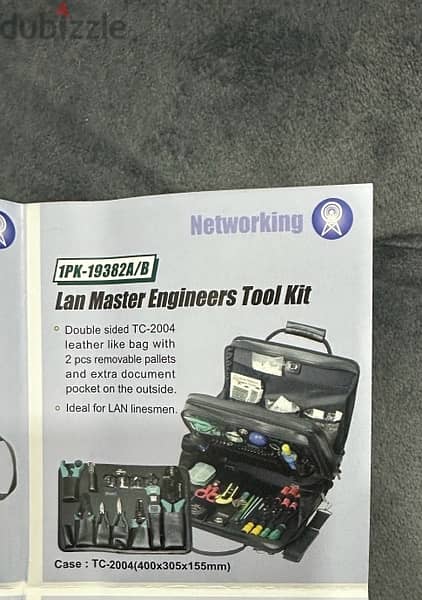 Pro'sKit Lan Master Engineers Tool Kit شنطة ادوات مهندسي الشبكات 6