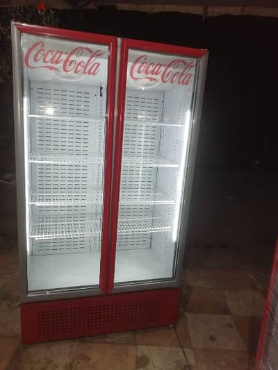 ثلاجه بابين متر وعشرين كولا جديده زيرووو