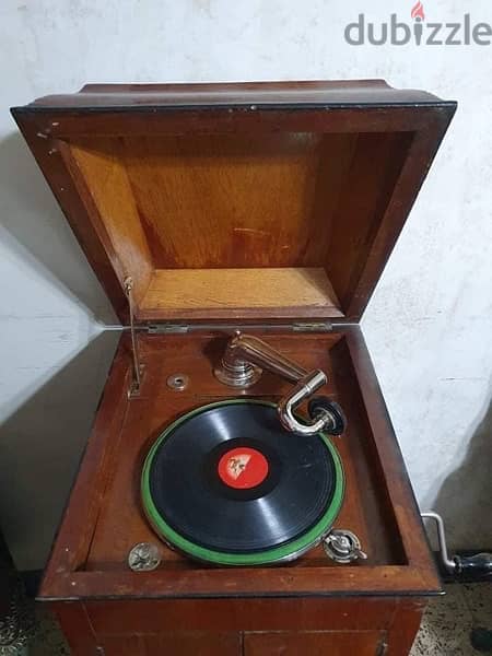 Parlophone Records Gramophone جرامافون كمودينو خشب المانى 1