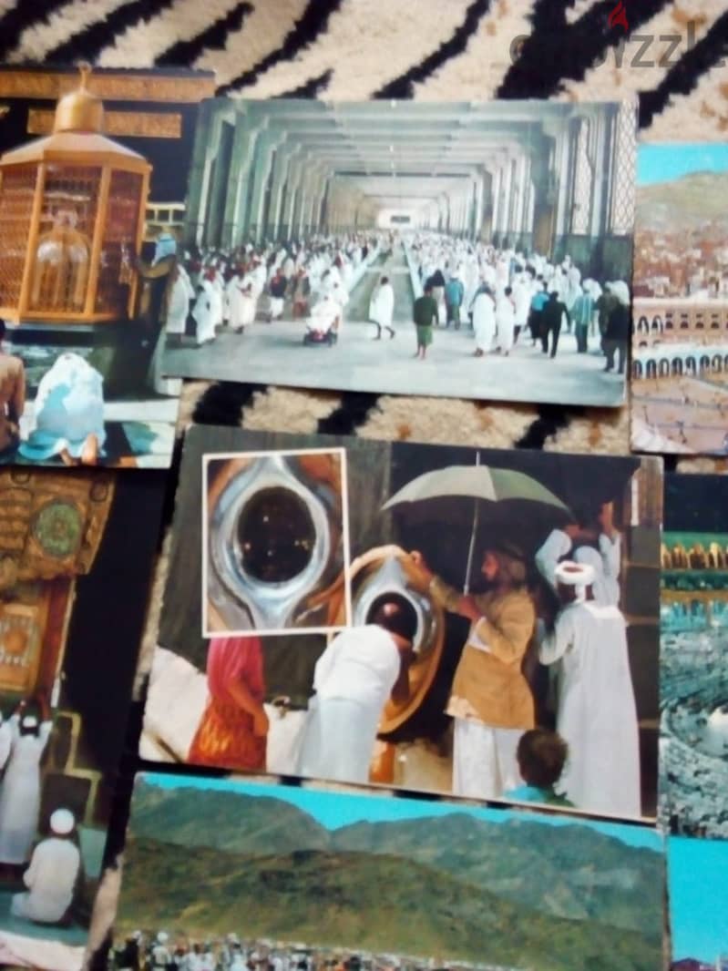 كارت لكعبة القديمة ومسجد نبوي صناعة بكستاني تاريخ شراء اواخر سبعينات 13