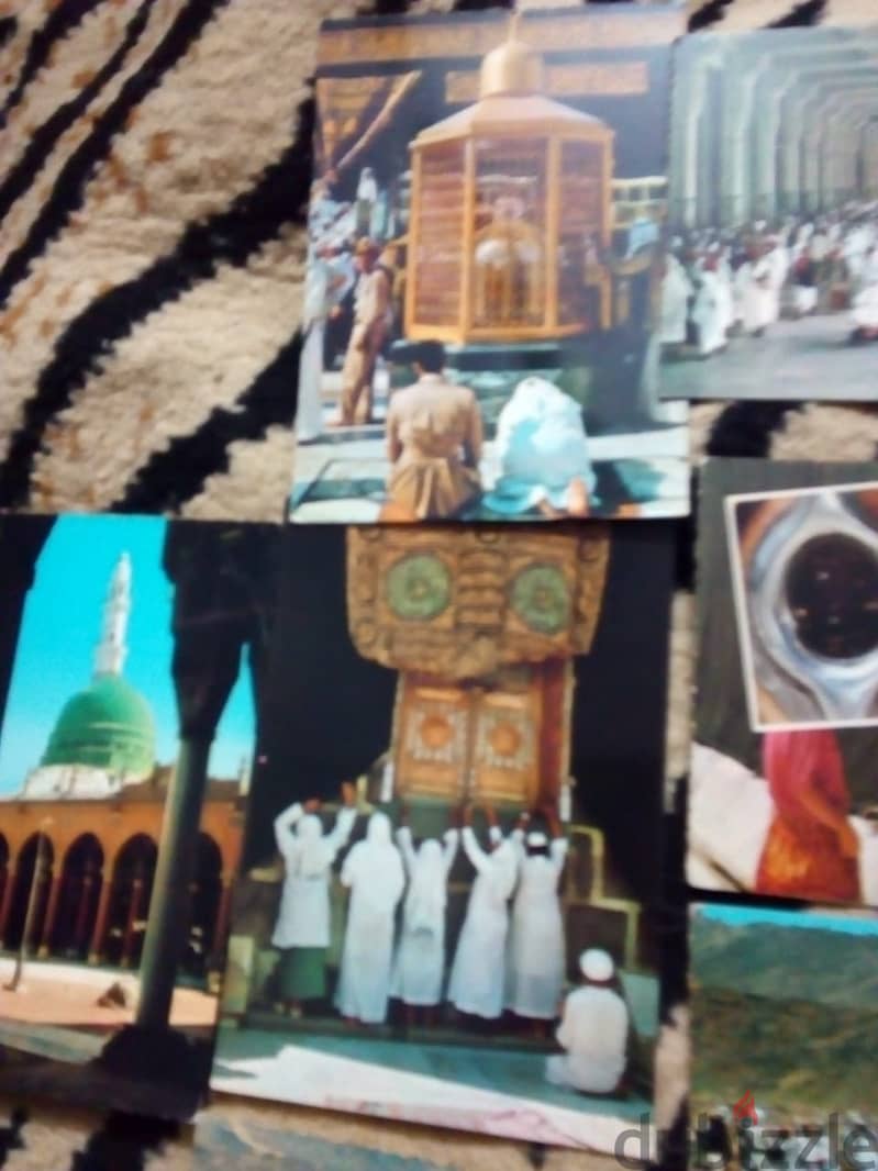 كارت لكعبة القديمة ومسجد نبوي صناعة بكستاني تاريخ شراء اواخر سبعينات 14