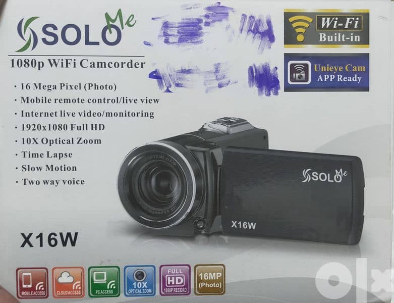تم خفض السعر لسرعة البيع كاميرا فيديو ديچيتال ماركة solo me 1