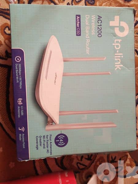 TP-Link Archer C50 - AC1200 Wireless Dual Band 
Router/Access Point 2