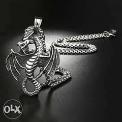 Flying Dragon titanium necklace 0