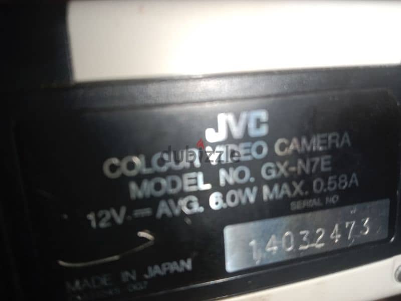 JVC model no. gx-n7eكاميرا 8