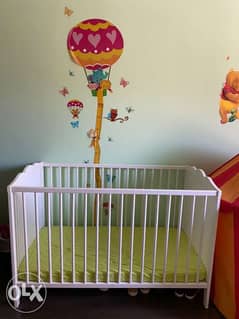 Baby crib and high chair 0