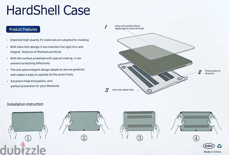 Hardshell Clear Case | Macbook Air 13-inch 1