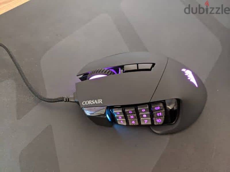 ماوس كورسير corsair scimitar mmo gaming mouse 1