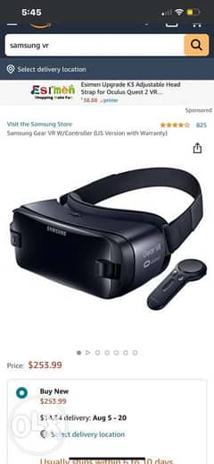 Samsung Gear VR edition, Compatible with Samsung S8/S8 Plus S9/S9 Plus 0