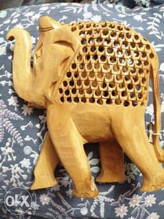 فيل من الخشب صناعه هندية يدوية ،المقاس 20x20سم 0