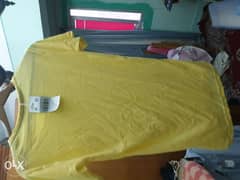 For sale yello shirt  Cotton male size M new new new 0