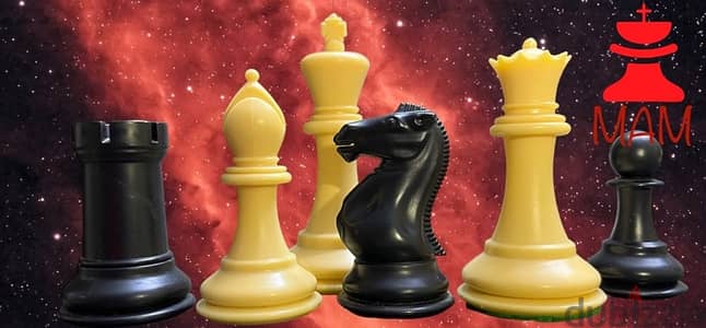 Staunton American chess pieces شطرنج ستانتون