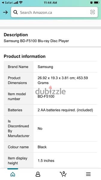 blu ray disc player Samsung BD F5100 6