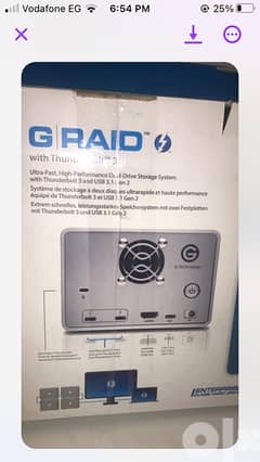 g raid 12tb hard drive thunderbolt 3 440m usb 3.1 gen2